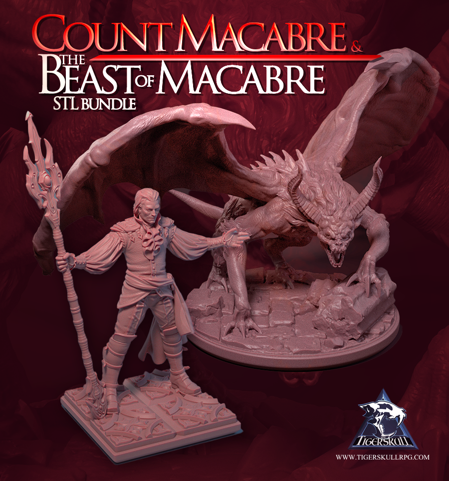 Count Macabre and Macabre's Beast Combo STL Bundle